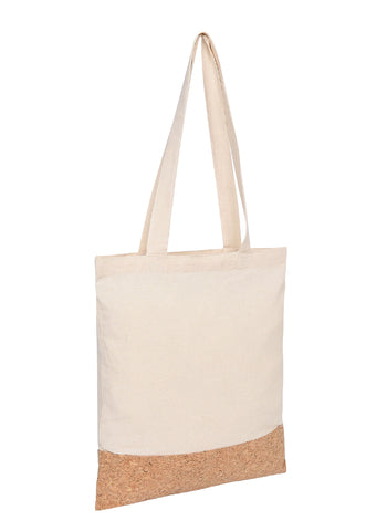 Cotton Flat Bag with Cork Bottom CT-100-CORK