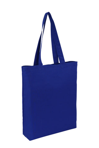 Cotton Tote With Base Gusset Only - Royal Blue CT-200-BL