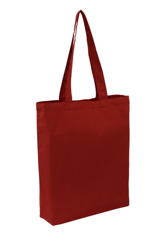 Cotton Tote With Base Gusset Only - Red  CT-200-RD